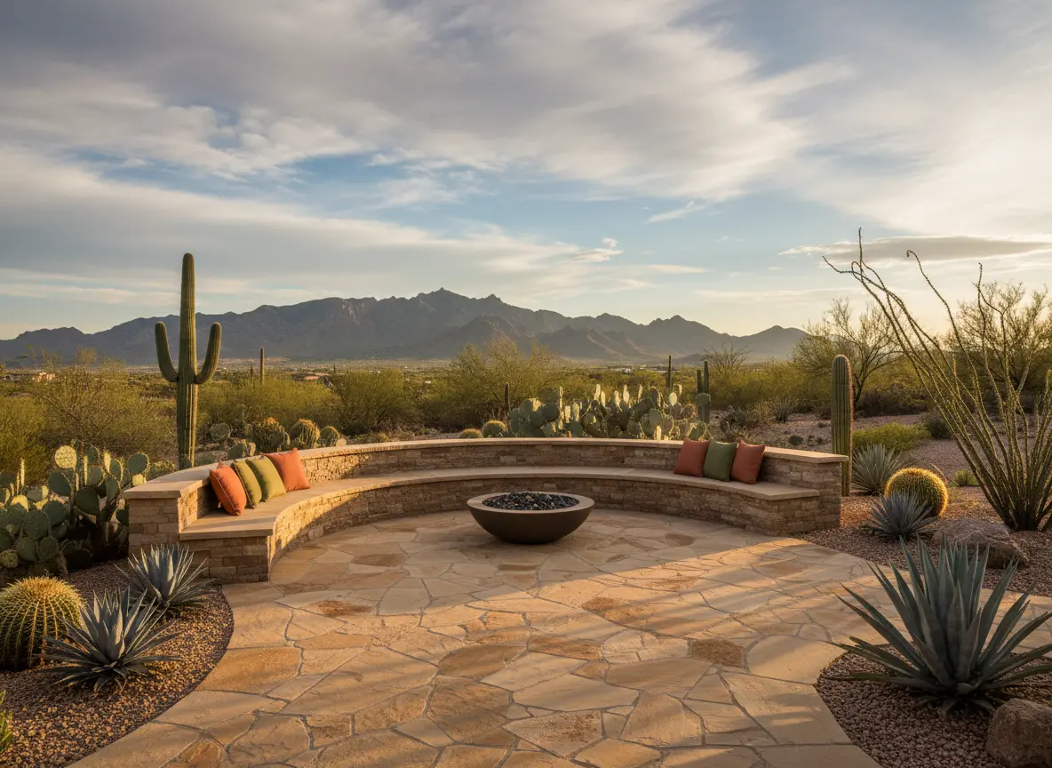 Hardscaping patios and retaining walls